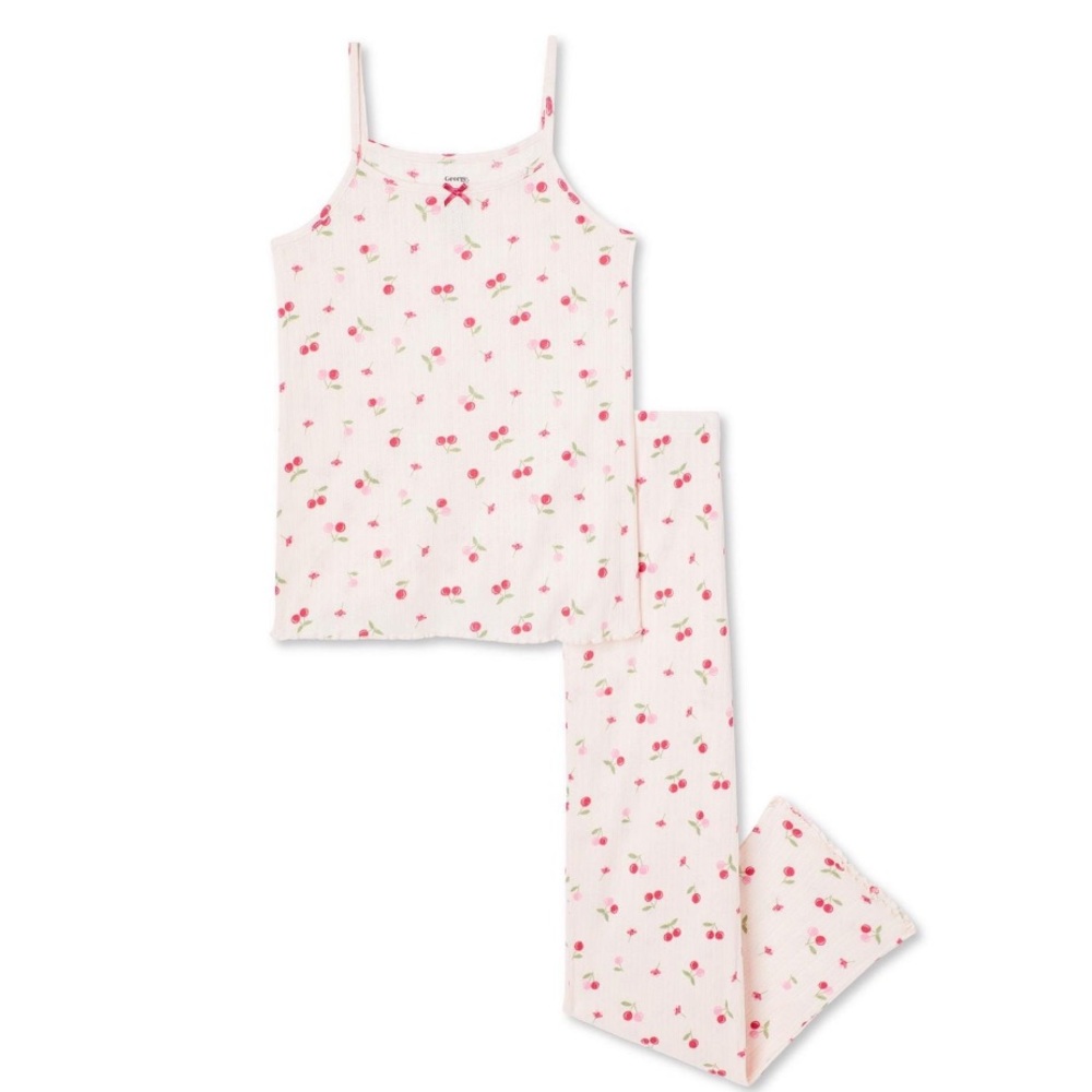 NWT Small 4/5 Toddler Girl George Girls' Pajama 2-Piece Set